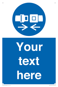 Custom Seatbelts Sign